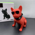 Mini bulldog Bluetooth speaker in black colour showing full body design with wireless connectivity