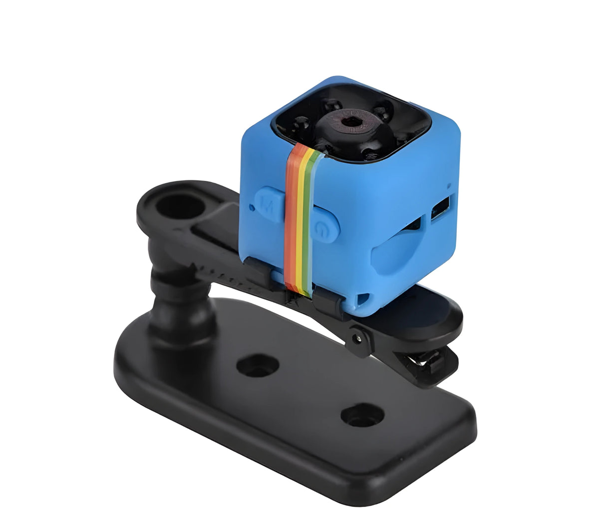 HD 1080P sports DV camera with infrared night vision and 2.0-inch screen, shown in black