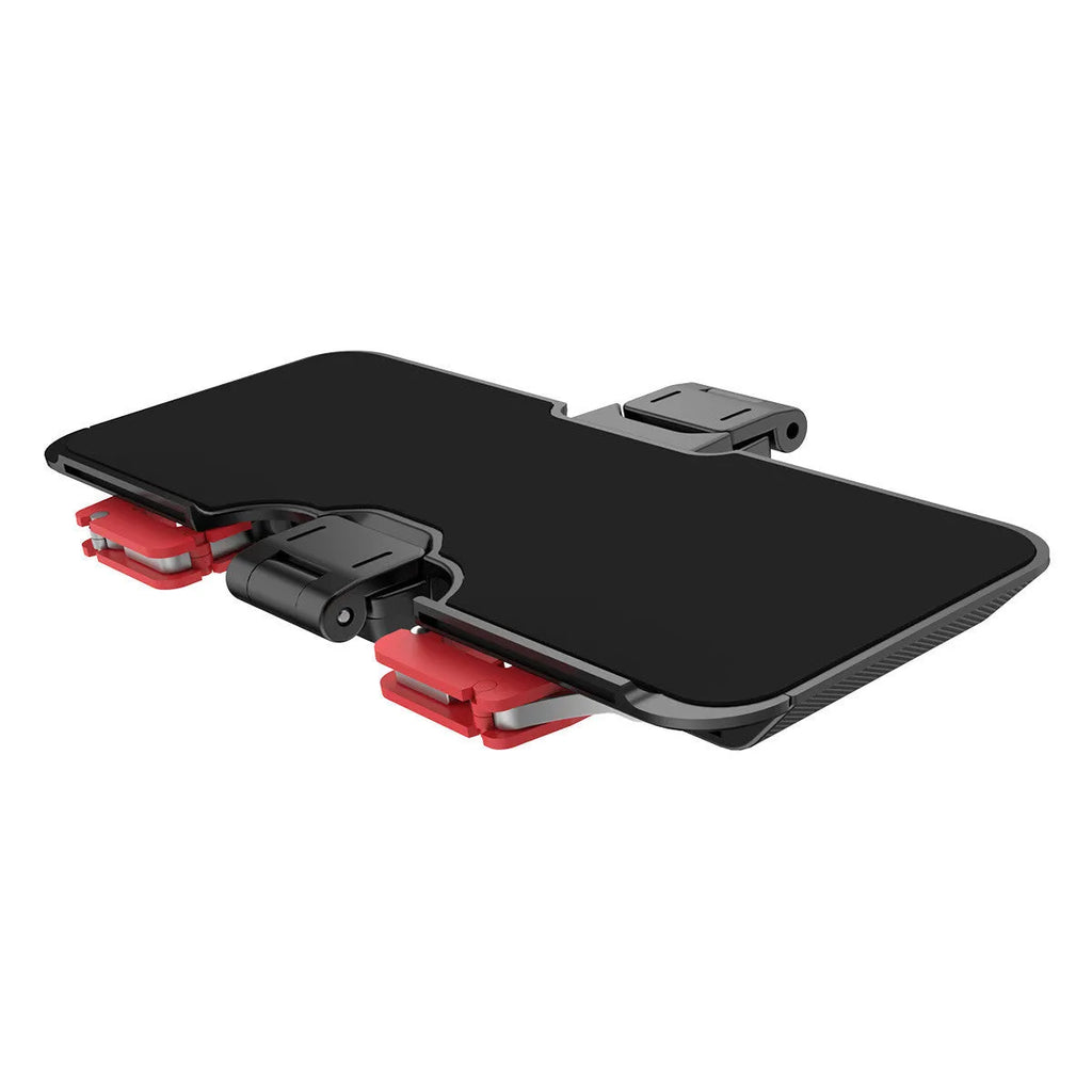 PG-9137 black mobile phone gaming trigger bracket with hidden metal trigger and adjustable telescopic clip