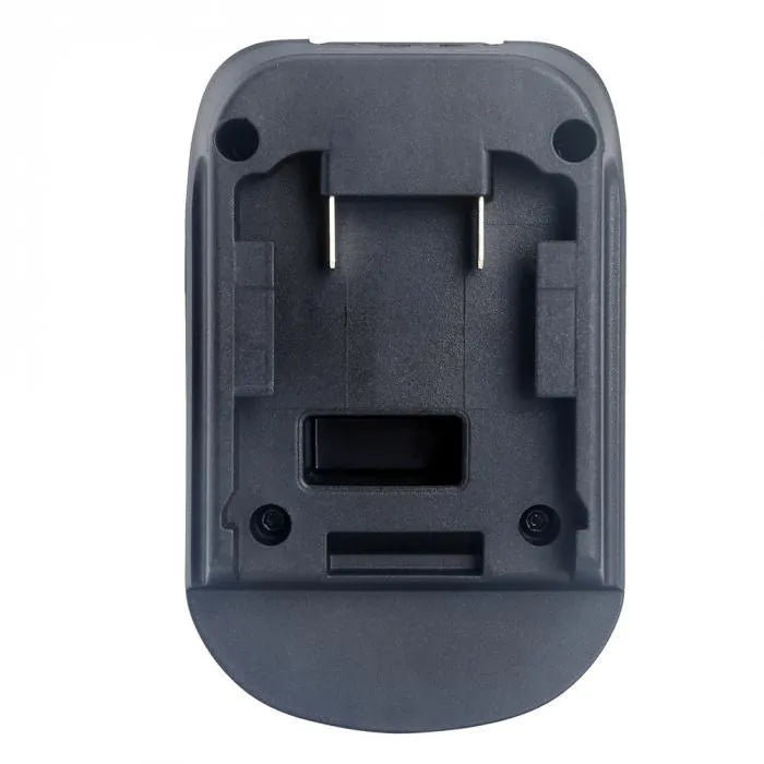 Black Milwaukee to MAKITA battery adapter measuring 125x90x65mm