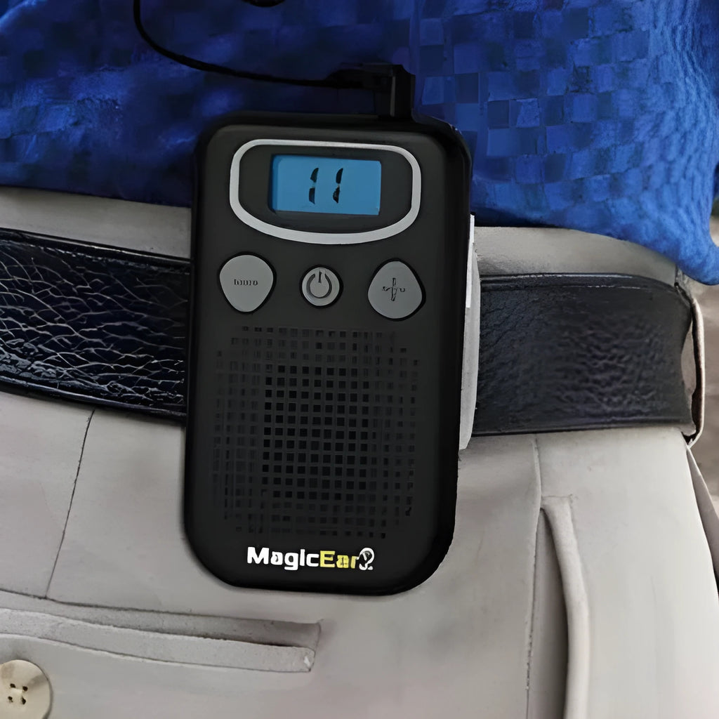Magic Ear digital hearing aid in lightweight mobile design