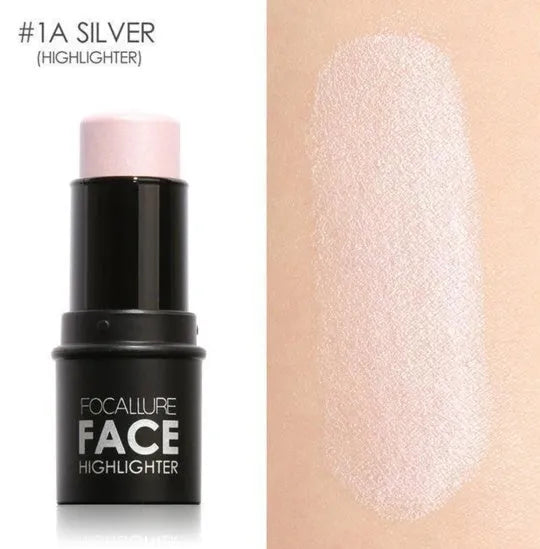 Four shade contouring highlighter stick for face, cheekbone, and jawline definition
