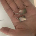 Women's geometric shell earrings in square panther or rectangular shell designs with natural material