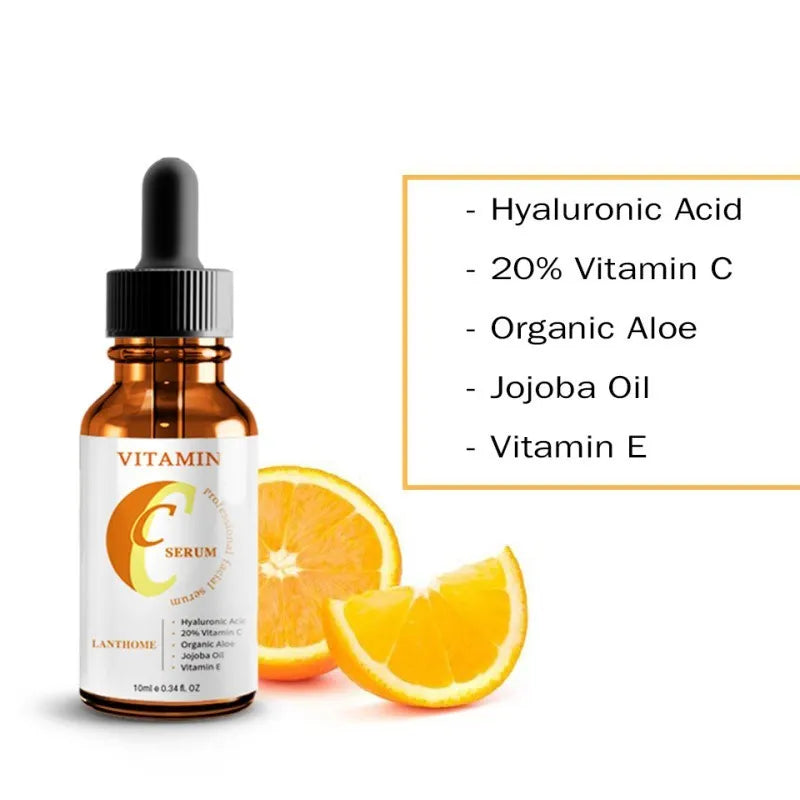 Vitamin C Hyaluronic Acid Serum 10ml bottle for facial skincare treatment