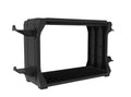 Black PS5 and Xbox Series X disc holder with controller storage compartments