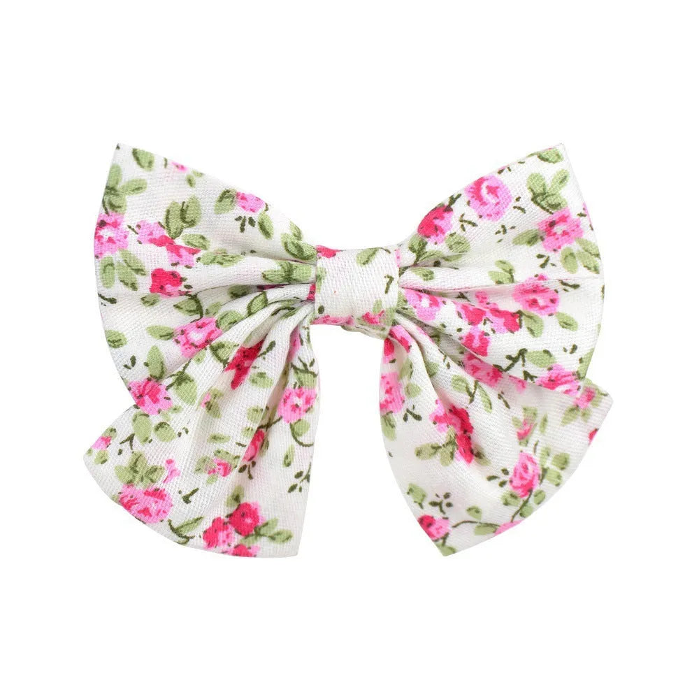 Handmade duckbill hair clip bowknot design children European American style individually packed