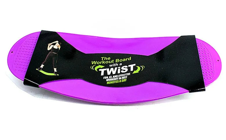 Simply Fit Board ABS balance board for core workout with twist rotation, 60x24x7.5cm, available in blue green orange purple