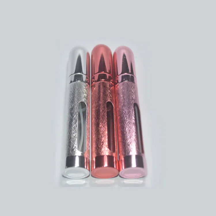 12ml aluminium travel perfume atomiser with glass liner in assorted colours