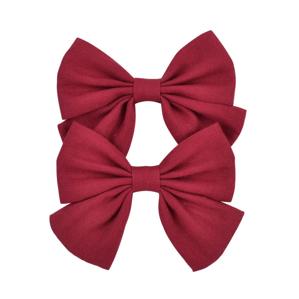 Handmade duckbill hair clip bowknot design children European American style individually packed