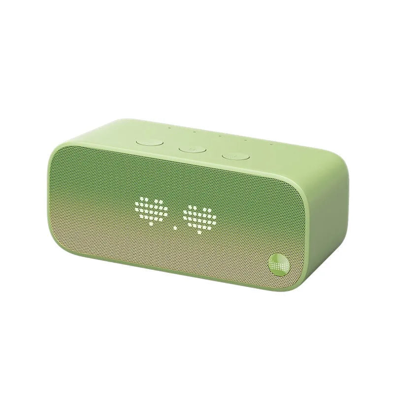 AI intelligent smart WiFi speaker in bookshelf design with front-firing speakers and multiple colour options