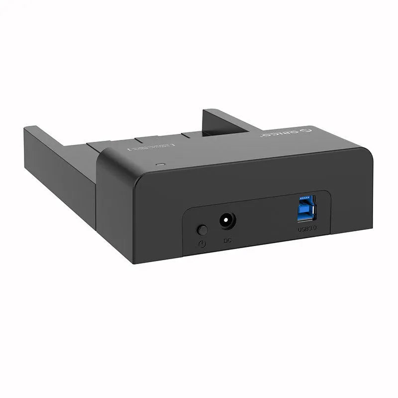 Black plastic universal hard disk box for 2.5 inch and 3.5 inch SATA drives with data cable