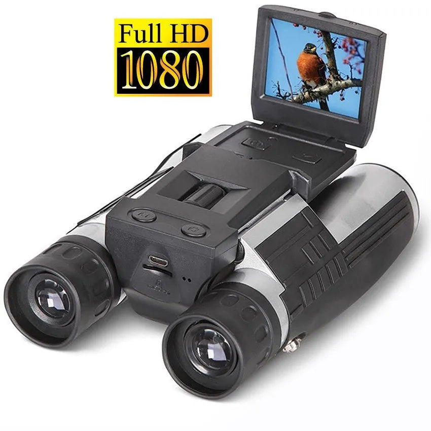 12x32 binocular telescope digital camera with 5MP sensor, 2.0 inch LTPS LCD, and 1080P video
