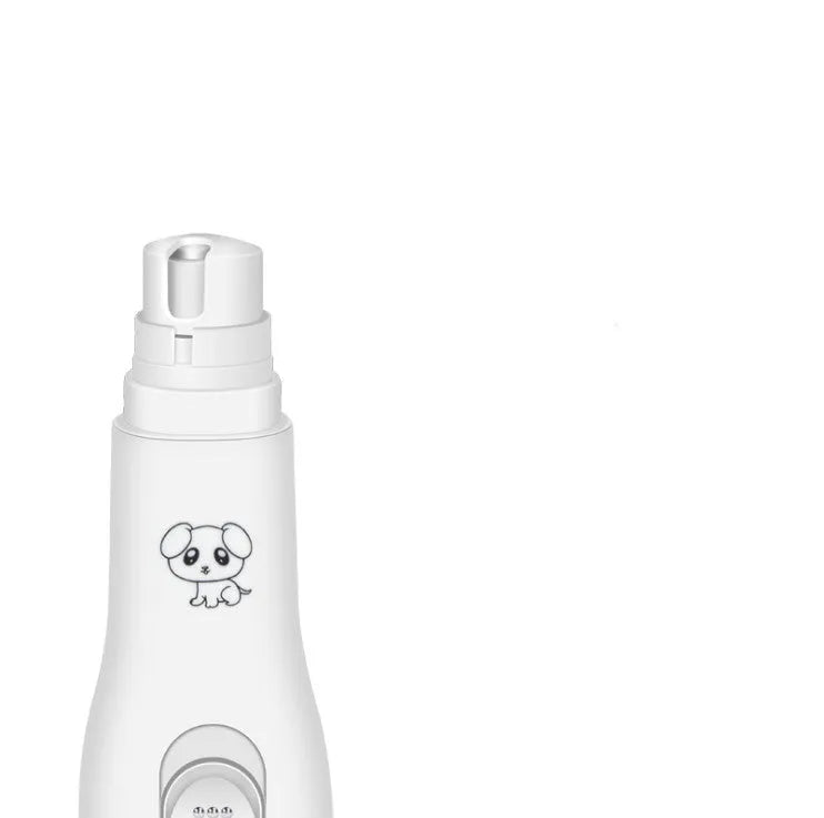 Electric pet nail polisher 13.5cm by 3.5cm battery-powered pink white