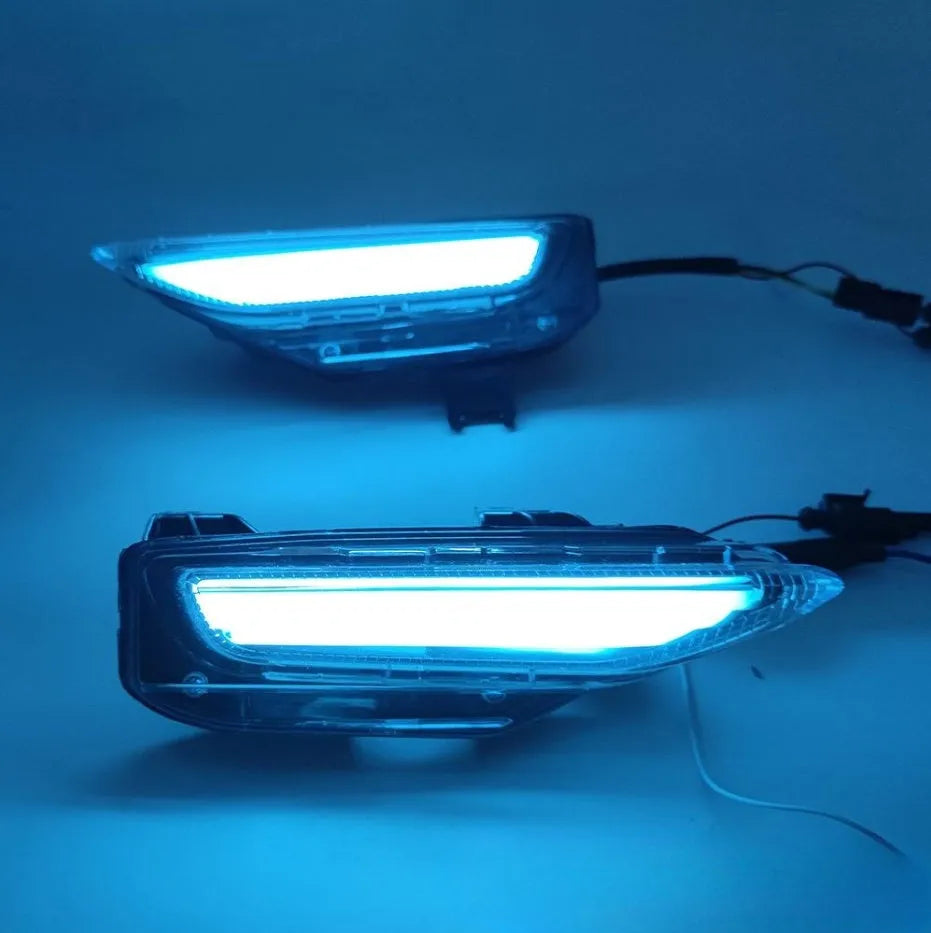 Infiniti Q50 Q70 front bumper LED turn signal and daytime running lamp unit with ABS housing