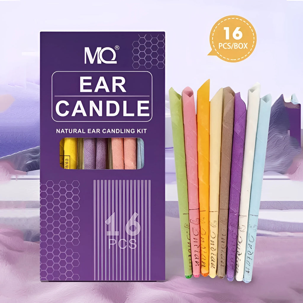 Ear candles suit with cotton cloth construction, protection boards, and cotton swabs