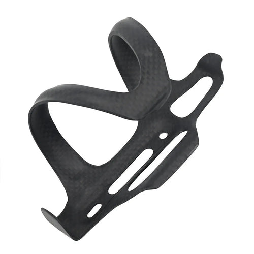 Black all-carbon fiber side pull kettle rack for mountain and road bikes showing Toray T700 material texture