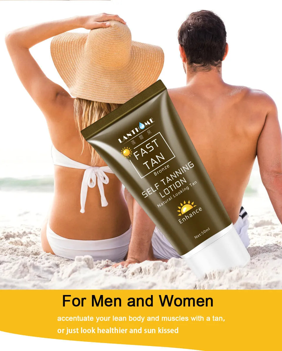 50ml brown tanning cream body lotion, 63g item weight, available in 1, 2, 3 or 5 piece packs