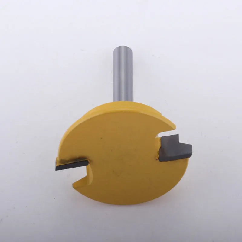 CHWJW 8mm shank straight rail and stile router bit in yellow with hard alloy body for woodworking