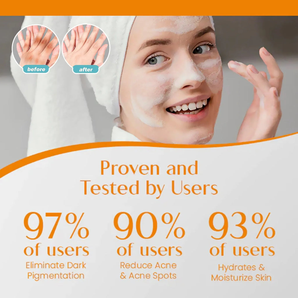 100g whitening vitamin soap bar with kojic acid, hyaluronic acid, and botanical extracts