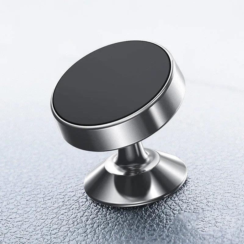 Aluminium alloy magnetic car phone holder with CD texture in black, gold or silver colours