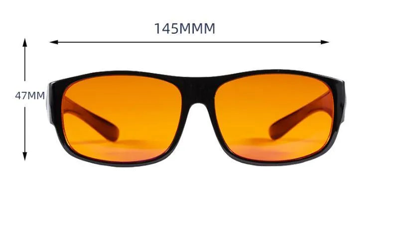 Anti-blue light glasses with PC frame and PRO lens blocking 99% blue light, available in Circle colour
