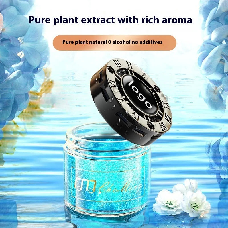 Quicksand solid car perfume in decorative container, floral scent, 50-100ml, for car odour removal and decoration