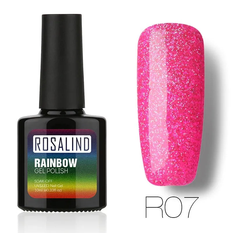 ROSALIND phototherapy gel nail polish bottle in one of 28 colour shades for manicures and pedicures.