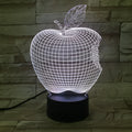 3D fruit colourful night light with touch control and acrylic shade in seven colour options
