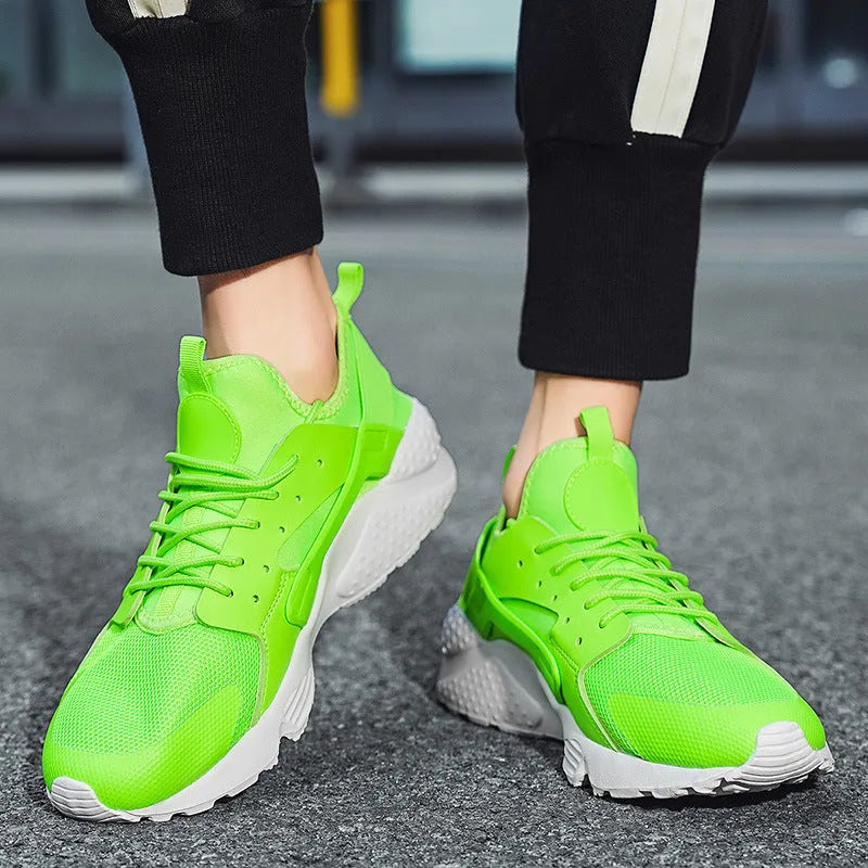 Men's low top casual shoes in mesh with flat heel and cross shoulder strap detail