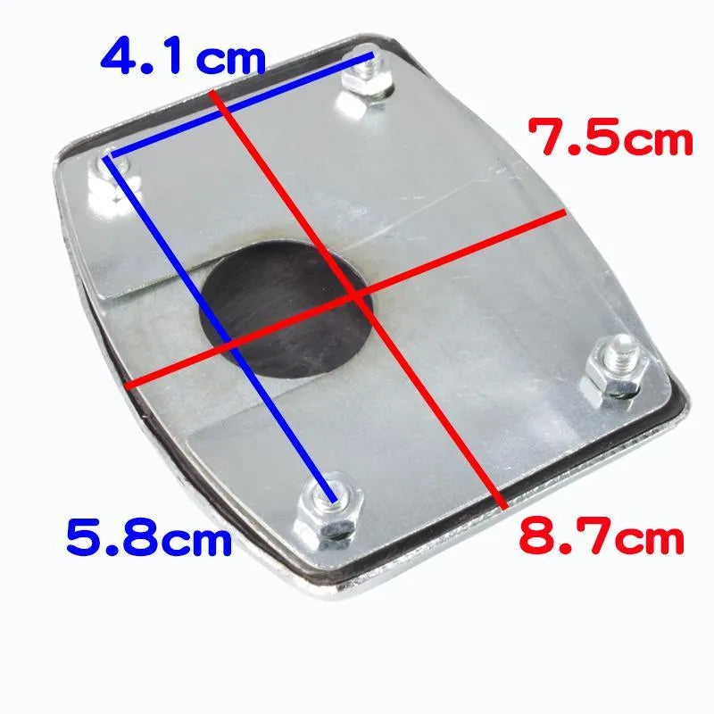 Metal motorcycle brake pedal skid plate replacement part for scooters