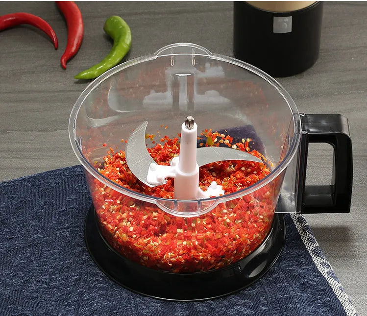 Multifunctional meat grinder and food processor, 2 speed, 220V, under 10L, 37.5 x 20.5 x 18.5cm