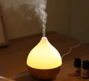 Asakusa wood grain finish vase-shaped USB aroma diffuser with 100ml tank