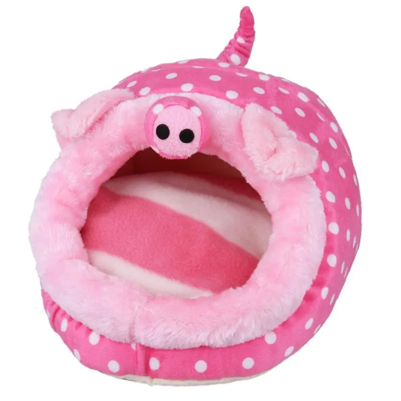 Warm hamster cotton nest, removable washable small pet bed in 3D PP cotton, L 24x20x18cm M 19x18x13cm