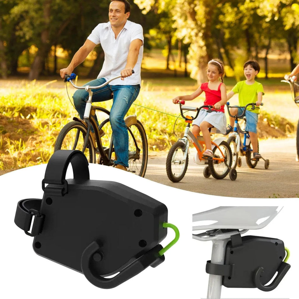 Black plastic and resin bicycle trailer rope for mountain bike and parent-child cycling trailer connections