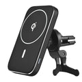 Black M6 car bracket magnetic wireless charger for mobile phones with adjustable ball joint