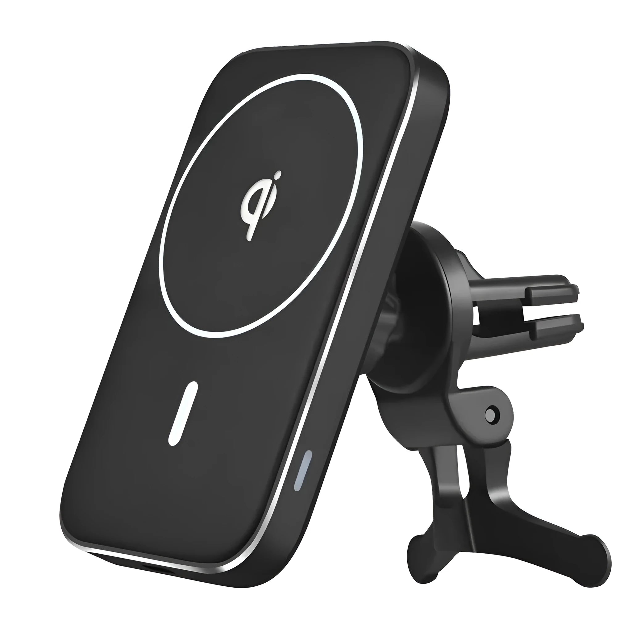 Black M6 car bracket magnetic wireless charger for mobile phones with adjustable ball joint