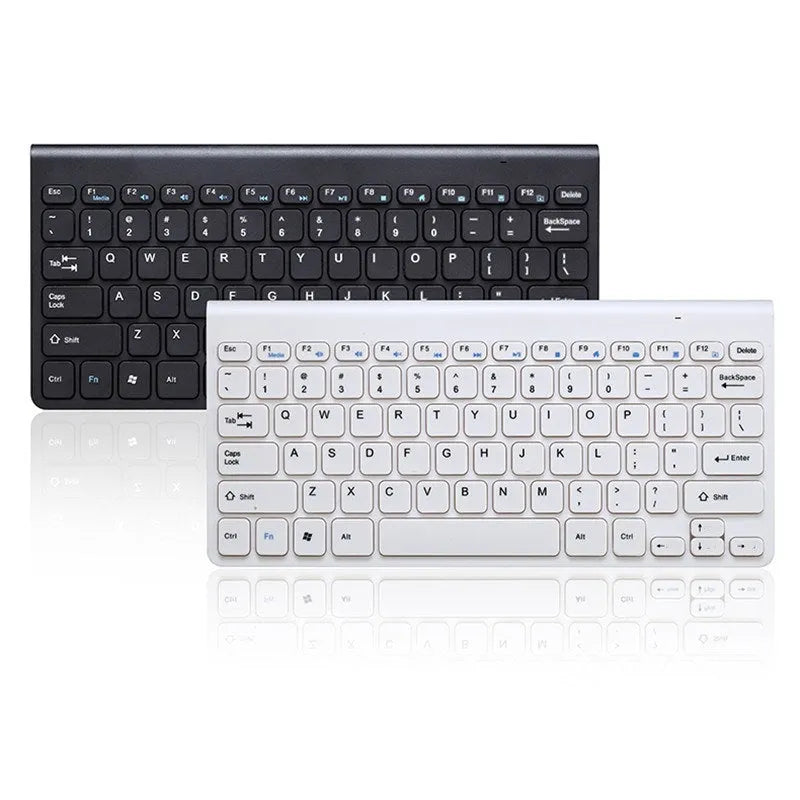 Black wireless keyboard and mouse set with 4G connectivity on desk
