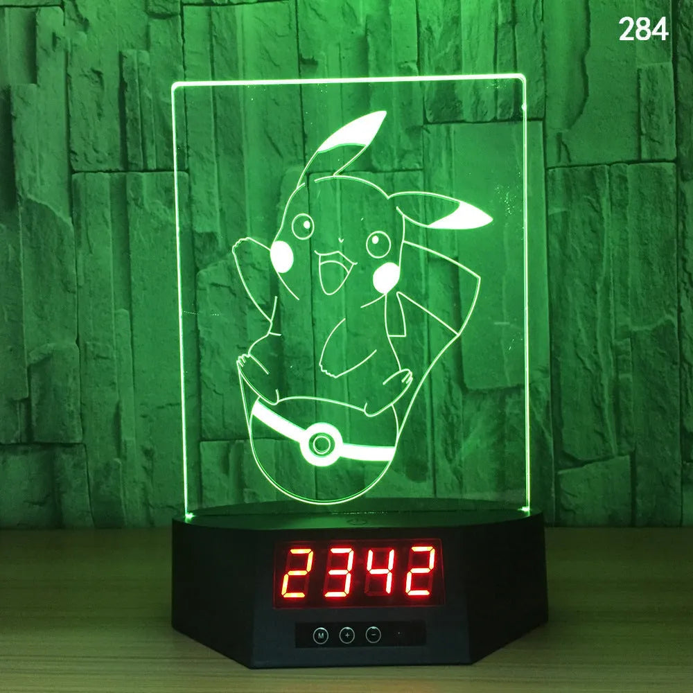 Blue dolphin 3D night light with LED glow on wireless charging base