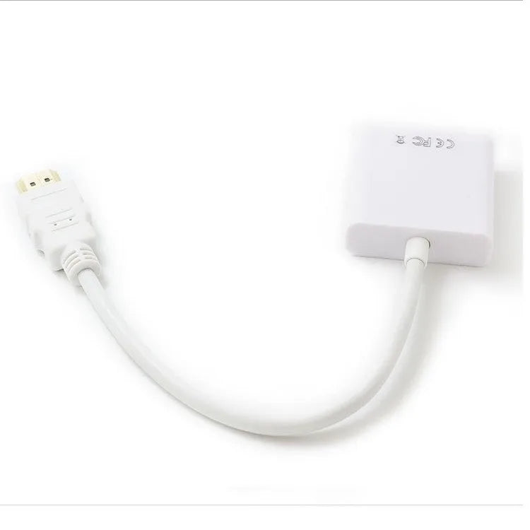 HDMI to VGA female converter cable with 0.3m black cable for set-top box connection