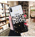 Leopard print TPU phone case back cover for iPhone and Samsung Galaxy models full colour design