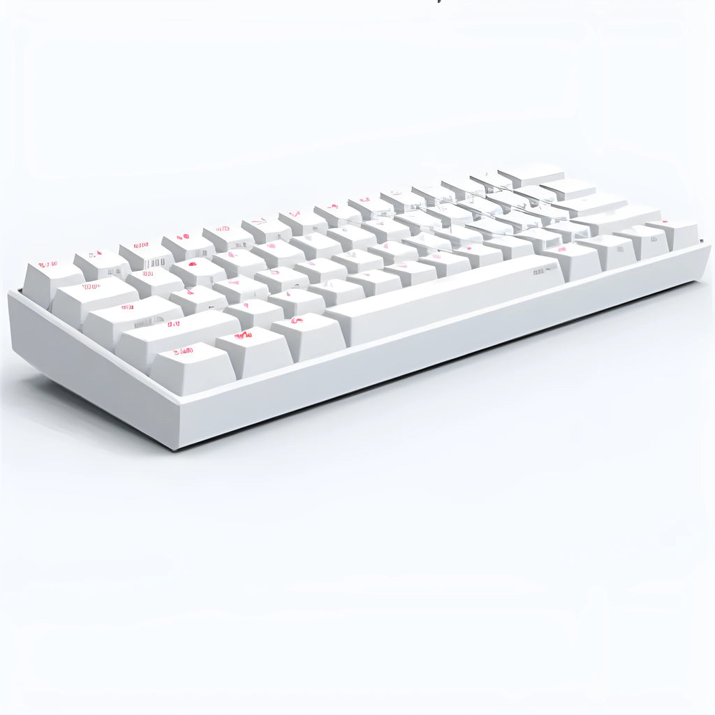 Bluetooth mechanical keyboard with black or white colour option and mechanical switches