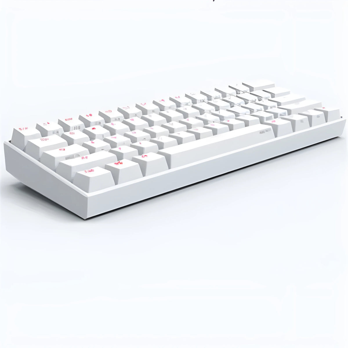 Bluetooth mechanical keyboard with black or white colour option and mechanical switches