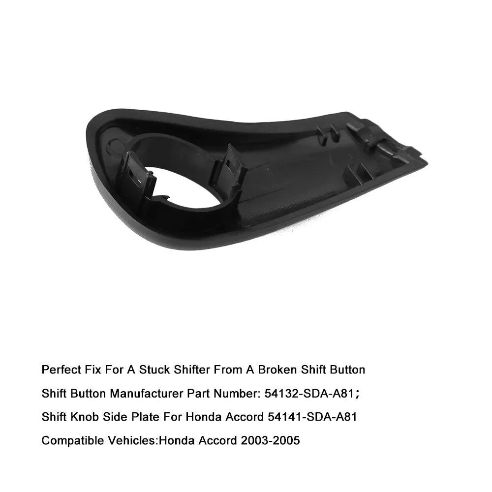 Black ABS plastic shift button handle assembly for Honda Accord 2003-2005 gear control replacement