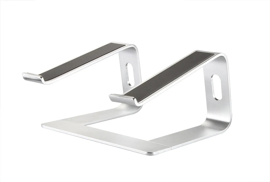Aluminium alloy notebook stand and desktop computer cooling bracket in black, grey, rose gold, and silver grey, 14.5 x 22.5 x 26cm