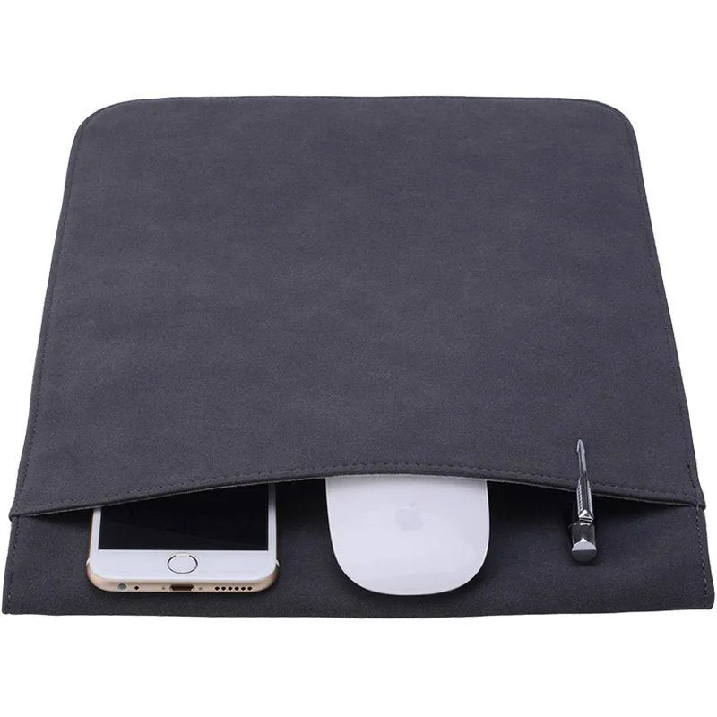 Notebook case 6mm thick for 11-15.5 inch laptops, available in Dark Gray, Green, Light Gray, and Pink.