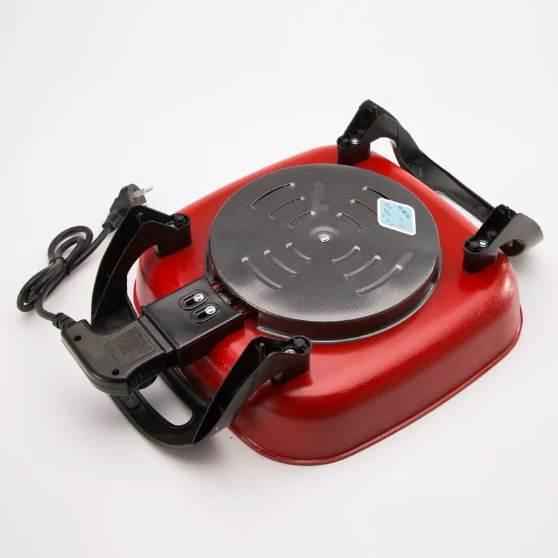 Multifunctional electric hot pot square shape black-red colour 6L capacity 1300W with anti-dry protection UK plug