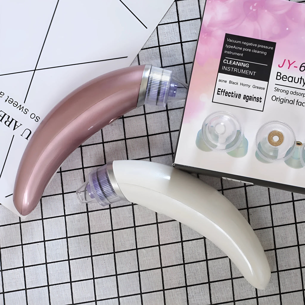 Pore Beauty Cleanser JY-666 electric blackhead suction instrument in rose gold or white colour