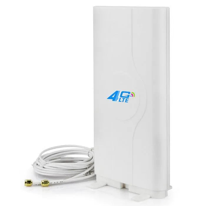 White 49dBi 4G LTE antenna for B593B880 routers with SMA connector