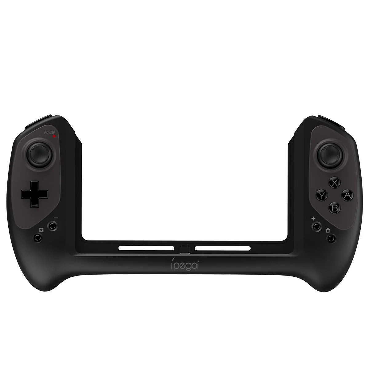 Black wireless Bluetooth gamepad controller for Nintendo Switch with ergonomic grip.