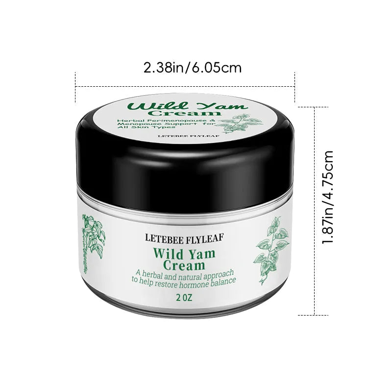 Wild yam cream 2 OZ herbal extract face moisturiser for skin care